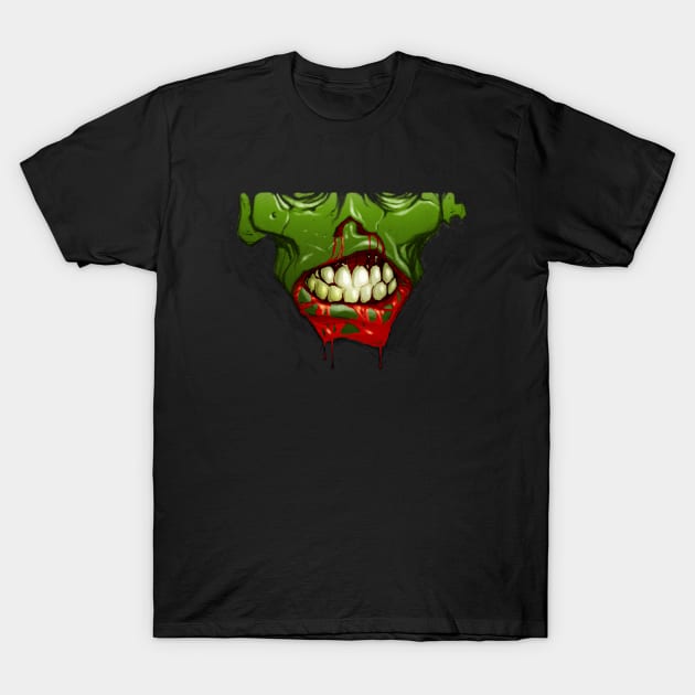 Feasting Zombie T-Shirt by Shannon Potratz